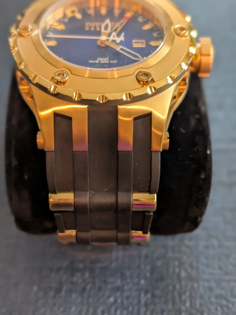 Invicta Subaqua Reserve Collection Gold-Tone and Blue Dial GMT Men's Watch
